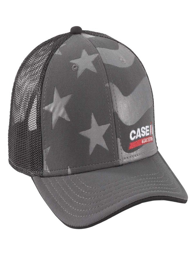 Case IH Debossed Flag Premium Mesh Back Cap 377764 Black One Size - Image 2