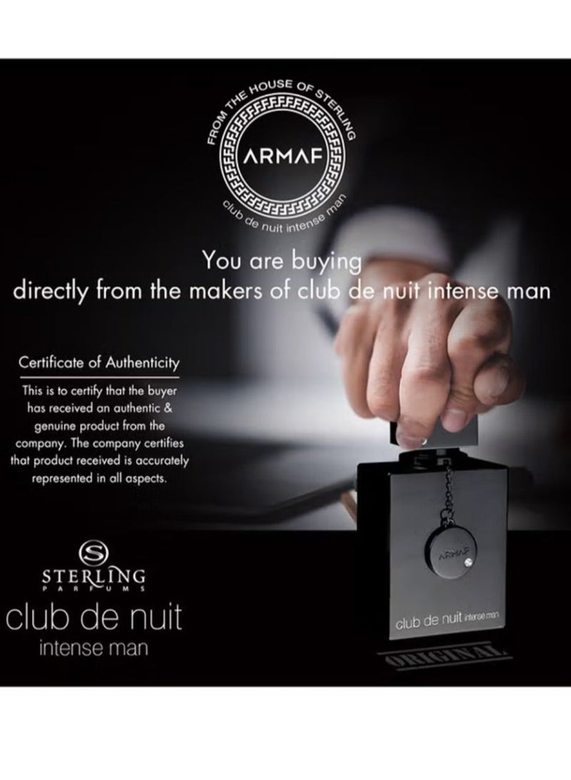 أرماف ARMAF Club De Nuit Intense Man عطر رجل دائم 105ml - Image 3