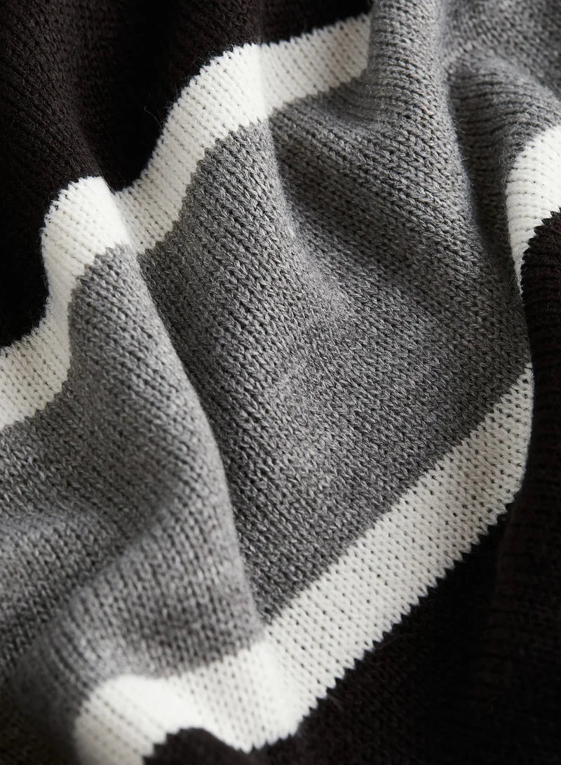 H&M Color Block Knitted Sweater
