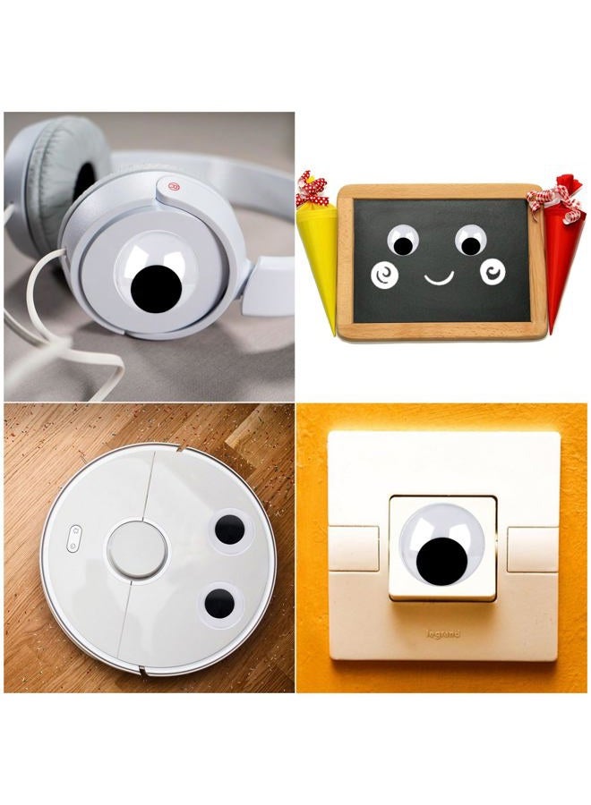 CCINEE 5 Inch (13cm) 4pc Giant Black Googly Wiggle Eyes With Self-adhesive for Handmade DIY Crafts Decorations - Image 5