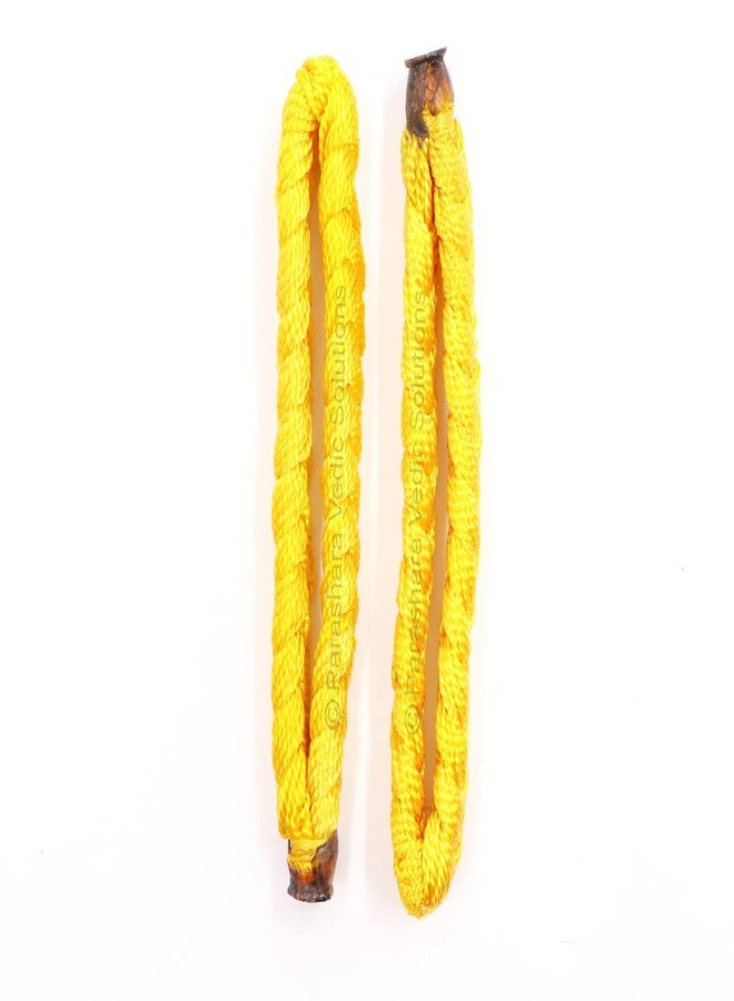 ARKAM Women Bagalamlukhi Kavach/Baglamukhi Raksha Kavach/Baglamukhi Raksha Sutra/Yellow Thread Kavach Bracelet-Set Of 2 - Image 2
