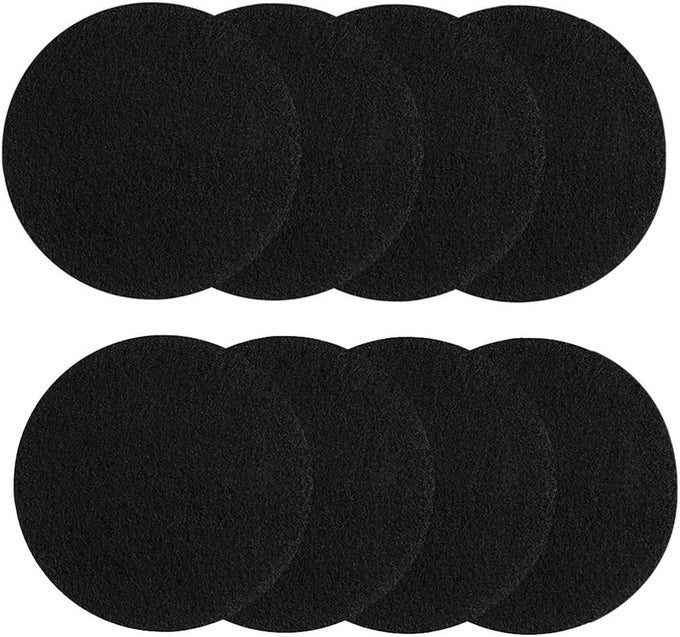 8 PIECES COMPOST BIN FILTERS FOR KITCHEN COMPOST PAIL REPLACEMENT CHARCOAL FILTERS 725 INCHES ROUND