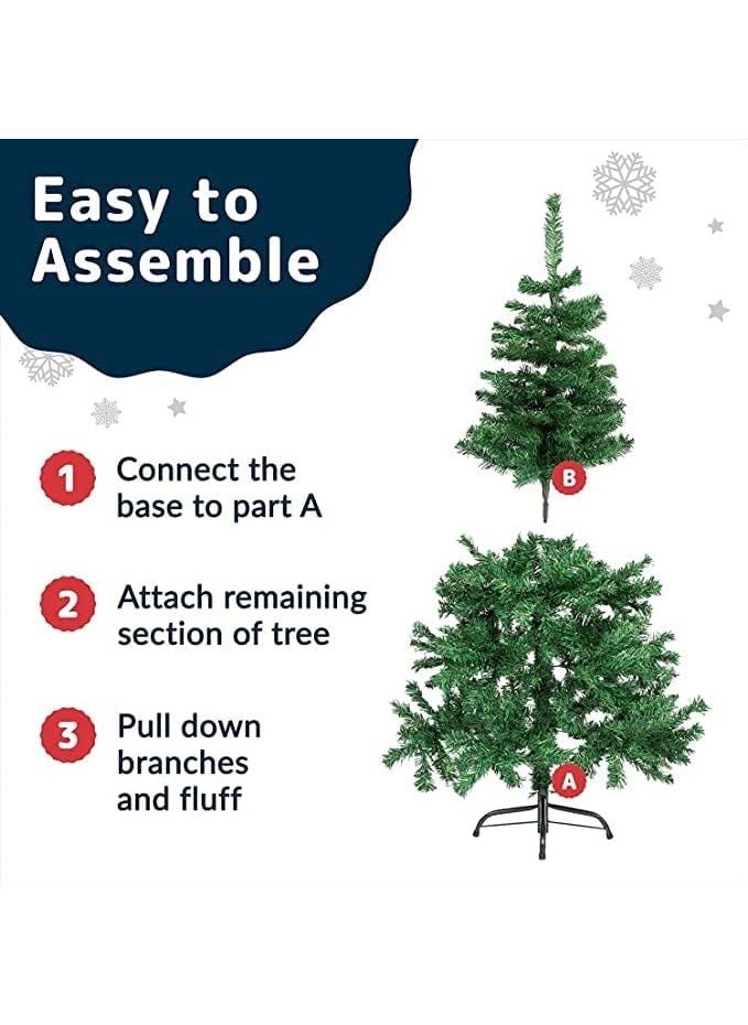 Generic Artificial 6 feet Christmas Tree G Xmas Tree with Solid Iron Metal Legs Light Weight Perfect for Christmas Decoration Tree Decoration not IncludedPapas Logic  - Image 5