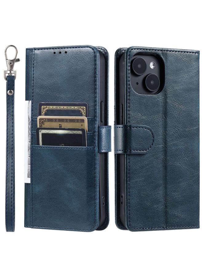 erorex Case For iPhone 15 Simple 6-Card Wallet Leather Phone Case - Image 4