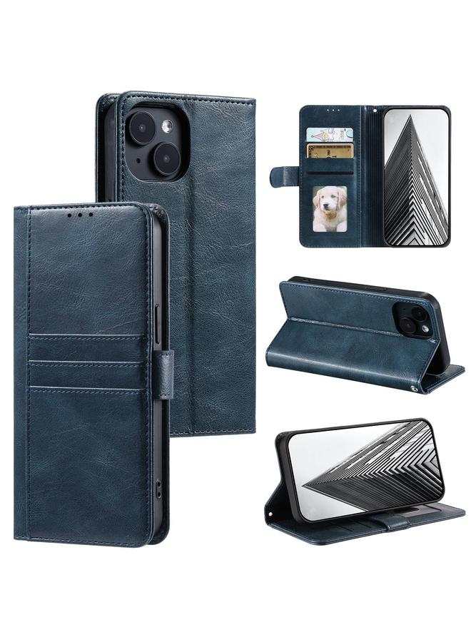 erorex Case For iPhone 15 Simple 6-Card Wallet Leather Phone Case - Image 1