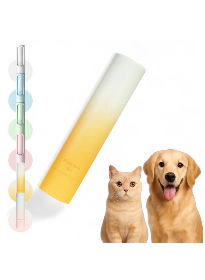 وايلدكايند فرشاة مزيل شعر الحيوانات الأليفة القابلة لإعادة الاستخدام - رولر منظف لينت للكلاب والقطط للأريكة السجاد الفراش الملابس - أداة محمولة صديقة للبيئة – أبيض / برتقالي - Image 1