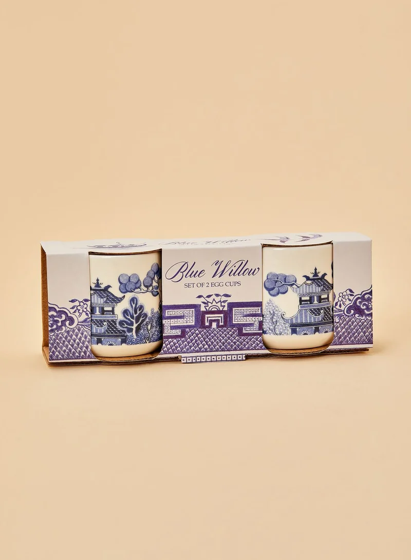 Gift Republic Blue Willow Egg Cups