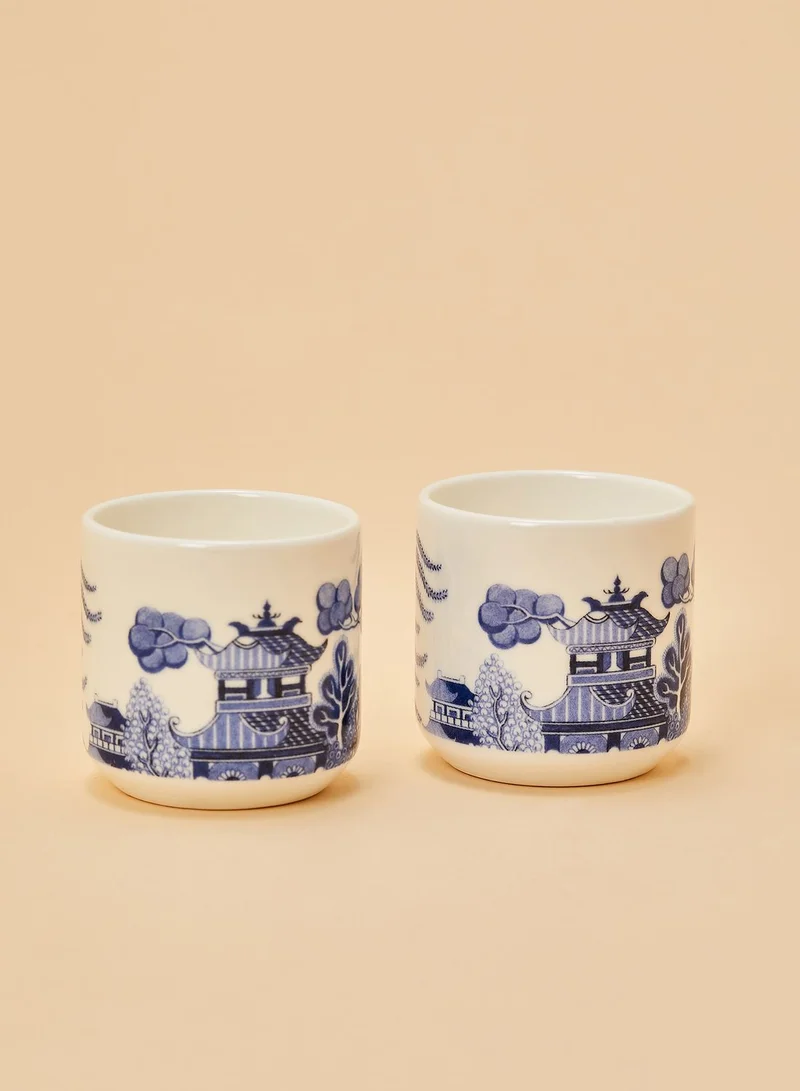 Gift Republic Blue Willow Egg Cups