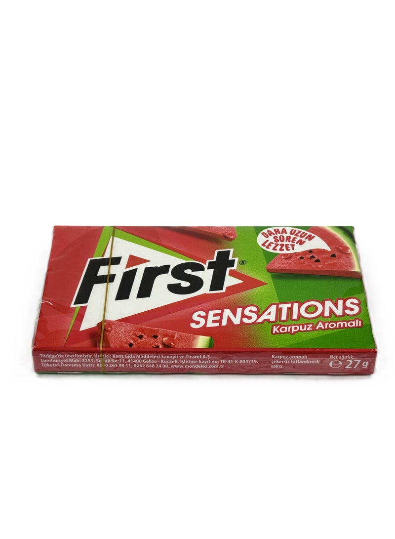 فيرست علكة فيرست بدون سكر بنكهة البطيخ (عبوة من 3) – 27 جم لكل واحدة