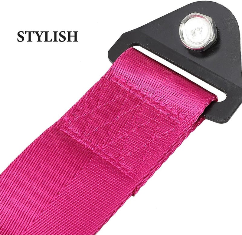CHILDWEET 2pcs Purple Car Towing Strap Decorative Tow Rope for Automotive Front Bumper Universal Trailer Rope Exterior Modification Accessories - Image 3