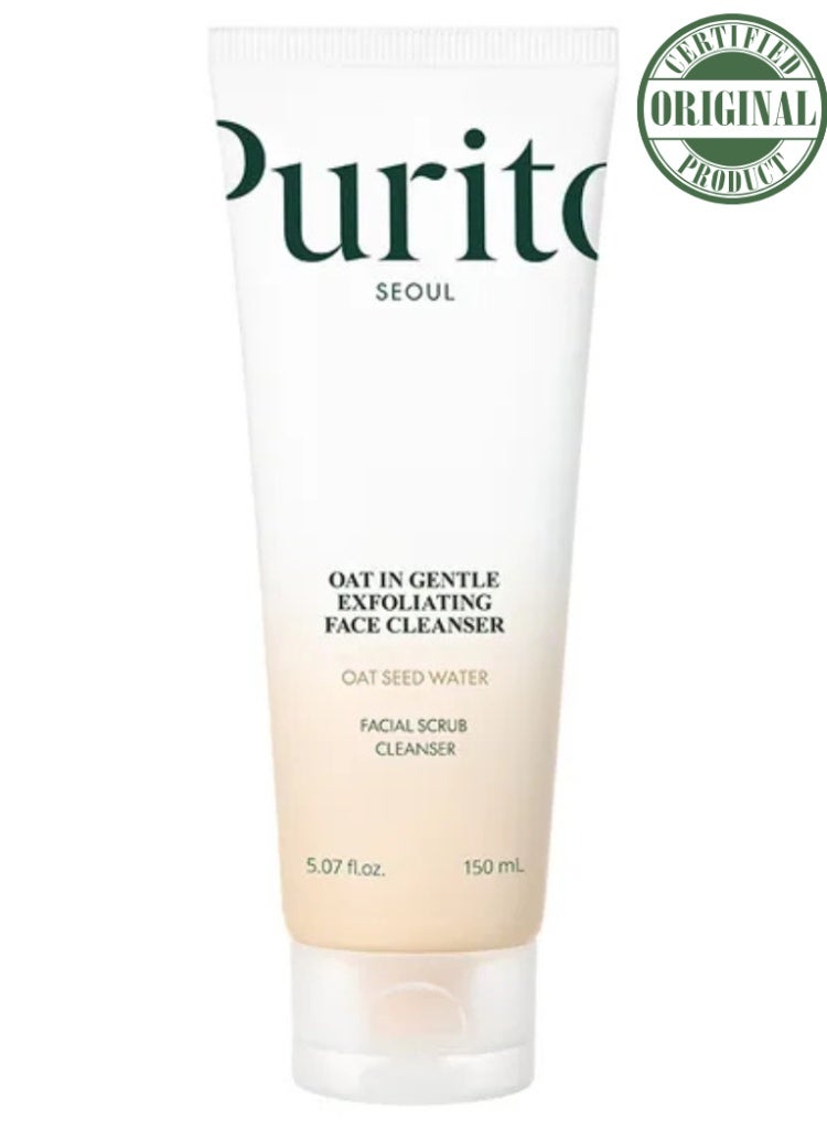 PURITO Dry & Sensitive Skin Relief – Purito Oat-In Gentle Exfoliating Face Cleanser for Barrier Repair, Soothing & Daily Cleansing - Image 1