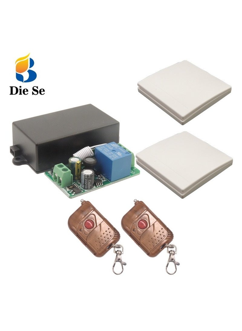 Diese 433MHz Universal Remote Controls Switch Wall Panel Transmitter AC100V 220V For Home Living Room Bedroom - Image 2