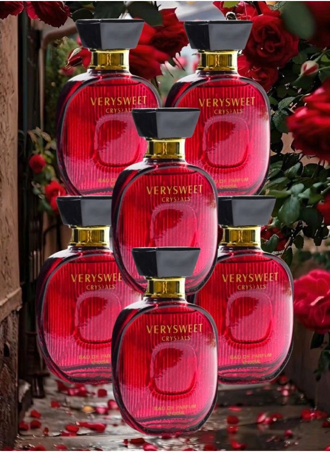 null - 6 قطع عطر فيريسويت كريستال 100مل - Image 1
