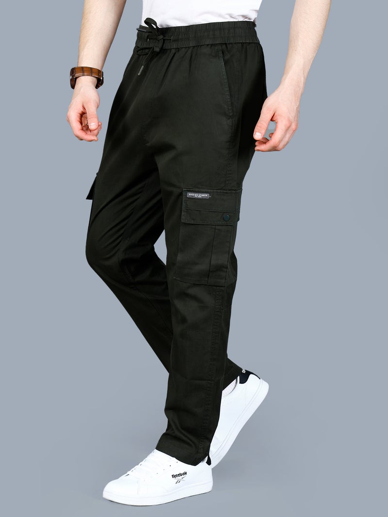 فورت كولينز بنطلون كارجو رجالي سادة مع رباط - Image 4