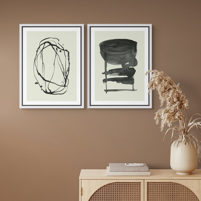 آرت دیکور  ديكور فني، طباعة بورتريه فنية جميلة مؤطرة، عمل فني تجريدي حديث، مطبوعات تجريدية بسيطة، ديكور جداري لغرفة المعيشة، غرفة النوم، المكتب، الاستوديو، ديكور منزلي - وإهداء - Image 3