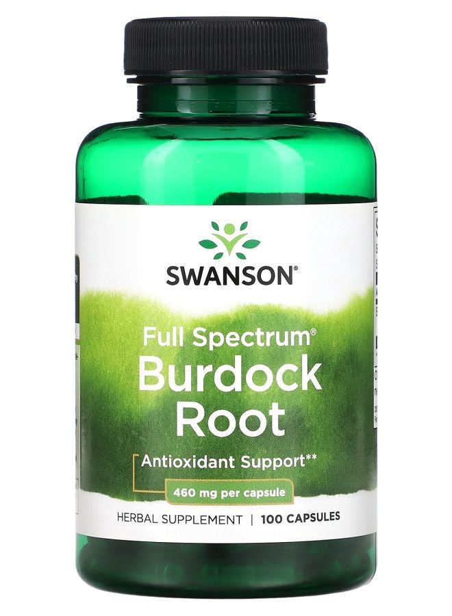 SWANSON Full Spectrum Burdock Root 460 Mg 100 Capsules