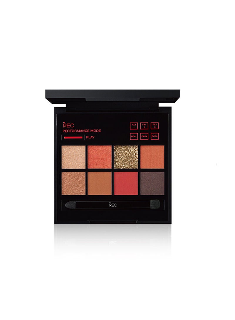 REC Player Multi-control Eye Shadow Plate Eye Shadow Pearl Waterproof Sequins Earth Color 8.8g - Image 1