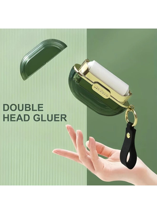 بكرة إزالة الوبر المحمولة من الملابس - بكرة لاصقة صغيرة الحجم 9.5 × 6.5 × 3 سم لإزالة الوبر وشعر الحيوانات الأليفة والغبار - سهلة السفر - خضراء - Image 4