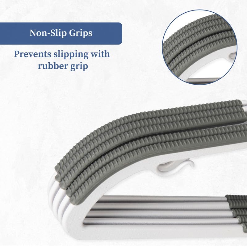 Homestrap Anti-Slip S-Shaped Plastic Hanger Pack of 15 | 4 in 1 Organizer Hanger | 360° Swivel Hook, Accessory bar, Pant bar, Non-Slip Grips & Strap Hooks| Jackets, Shirts, Camisole, Dresses & Suits - Image 4