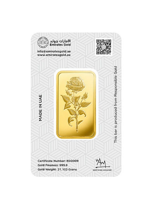 الإمارات جولد سبيكة ذهب وزن أونصة واحدة، ذهب نقي، درجة نقاء 999.9، 31.1 جرام - Image 2