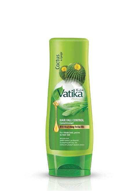 Vatika Naturals Hair Fall Control Conditioner | Enriched with Cactus and Ghergir | Reinforcing & Nourishing | For Thinning & Hair Loss - 200ml