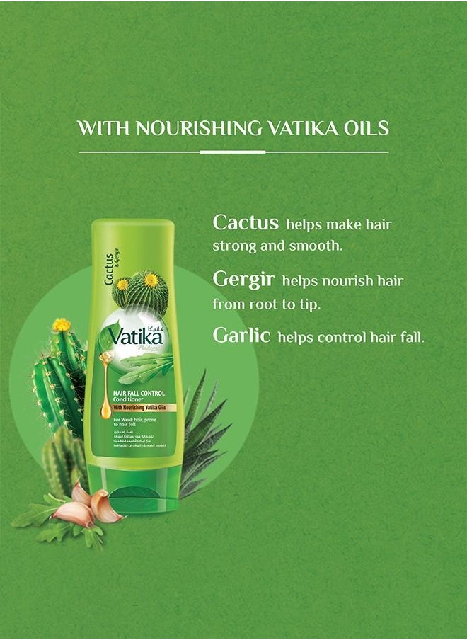 Vatika Naturals - Vatika Naturals Hair Fall Control Conditioner | Enriched with Cactus and Ghergir | Reinforcing & Nourishing | For Thinning & Hair Loss - 200ml - Image 1