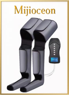 Mijioceon Leg CompressiLeg Massager for Blood Circulation and Relaxation Foot and Leg Massage with Portable Controller, Compression Boots for Foot Pain Relief - 6 Intensity Levels and 2 Modes, Gifts for Men Women Mom and Dadon Massager  - Image 1