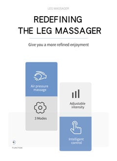 Mijioceon Leg CompressiLeg Massager for Blood Circulation and Relaxation Foot and Leg Massage with Portable Controller, Compression Boots for Foot Pain Relief - 6 Intensity Levels and 2 Modes, Gifts for Men Women Mom and Dadon Massager  - Image 4