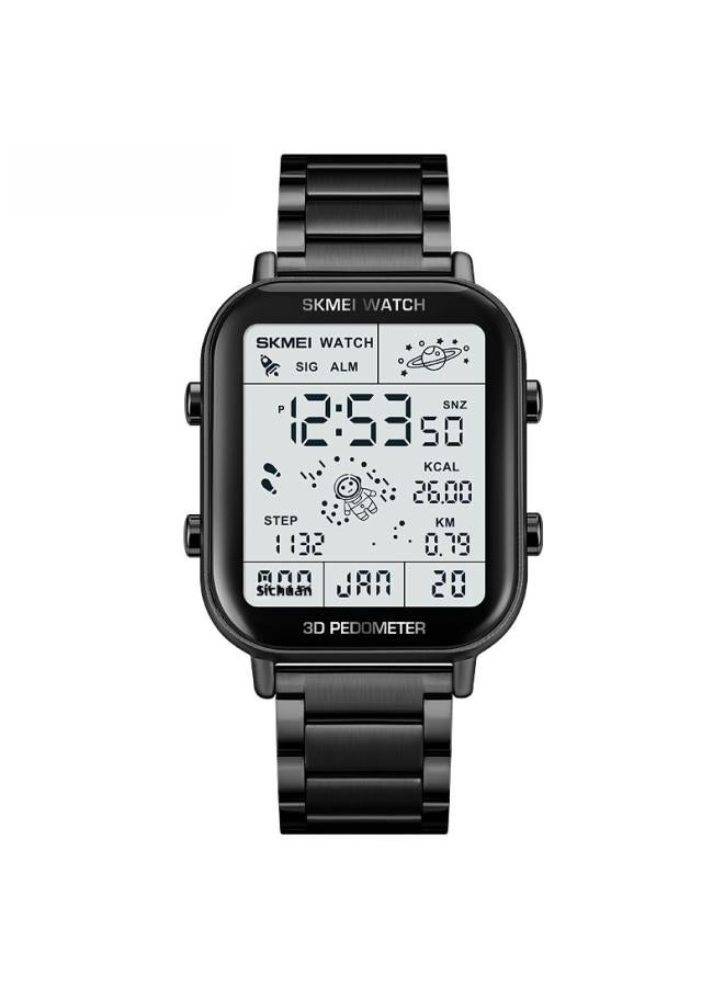 Skmei Us Hot Men's Watch Steel Band Multifunctional Business Sports Waterproof Electronic Watch 