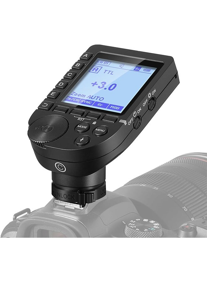 Neewer NEEWER Upgraded QPRO-C TTL Wireless Flash Trigger Compatible with Canon 1/8000s HSS Large Screen Slanted Design 5 Group 9 Customizable Functions for Q4 Q3 Z2 Z1 Z760 NW760 S101-300W PRO/400W PRO - Image 1