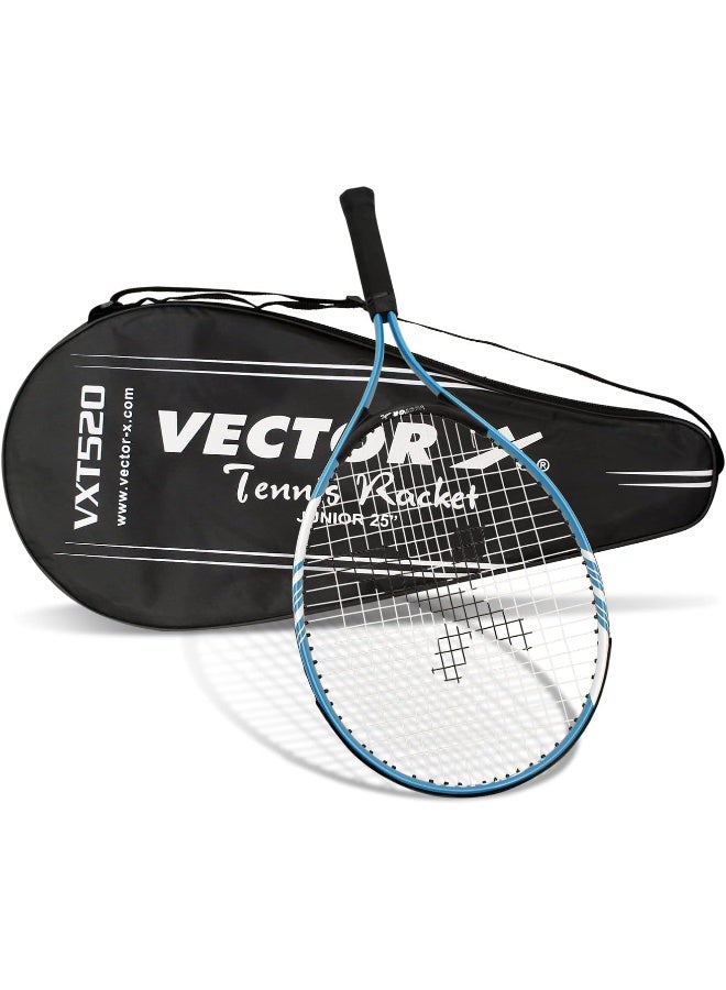 Vector X VXT 520 Tennis Racquet – 25 Inches, Full Cover, Pre-Strung, Lightweight and Durable for Training & Match Play - Image 2