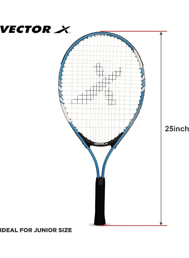 Vector X VXT 520 Tennis Racquet – 25 Inches, Full Cover, Pre-Strung, Lightweight and Durable for Training & Match Play - Image 5
