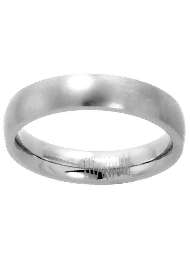 Sabrina Silver 3mm Titanium Wedding Band/Thumb Ring Comfort-Fit Satin Finish 5/16 inch Size 8 - Image 1