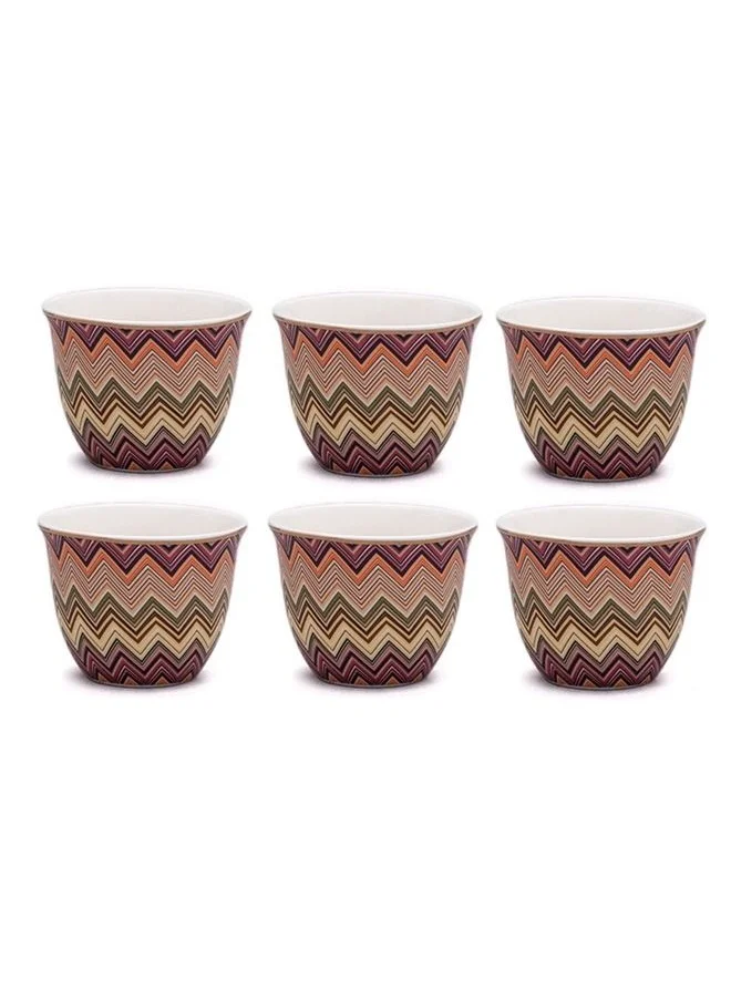رومورز Pack of 6 Longuette Arabic Coffee Cup 70 ml