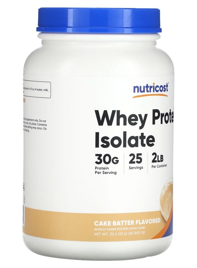Nutricost Whey Protein Isolate Cake Batter 2 lb (907 g) - Image 2