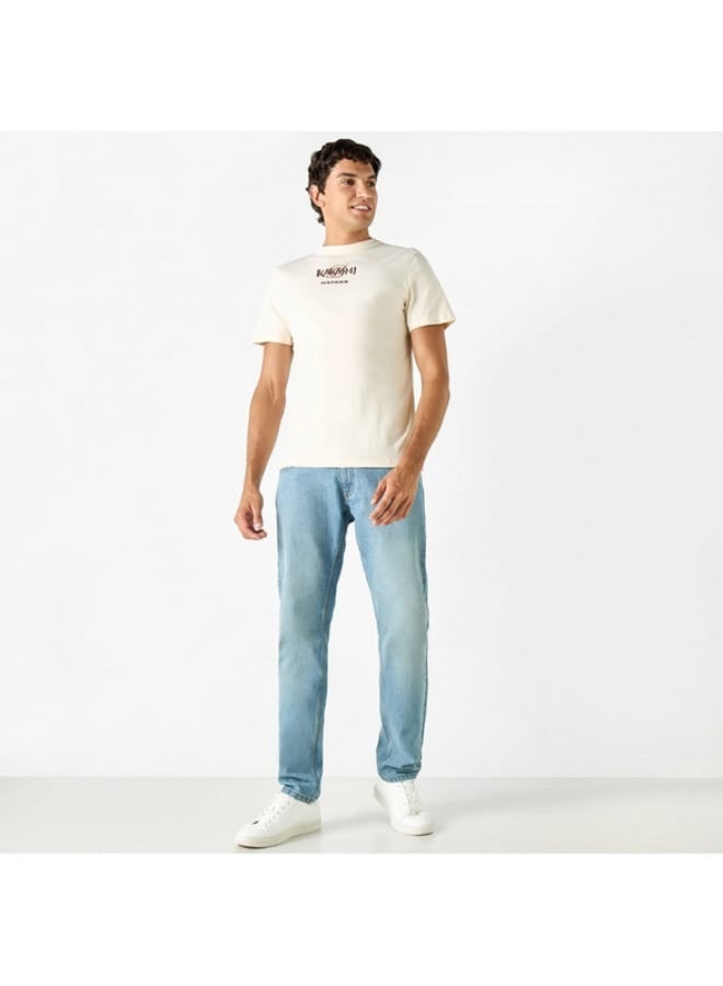 اس بي كاركترز تيشيرت بياقة ضيقة وأكمام قصيرة وطبعات - Image 4