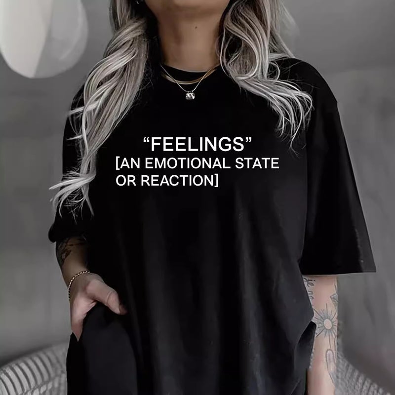 Foreign trade Independent Station Women's top Round Neck Slogan Printed Short-sleeved t-shirt - Image 3