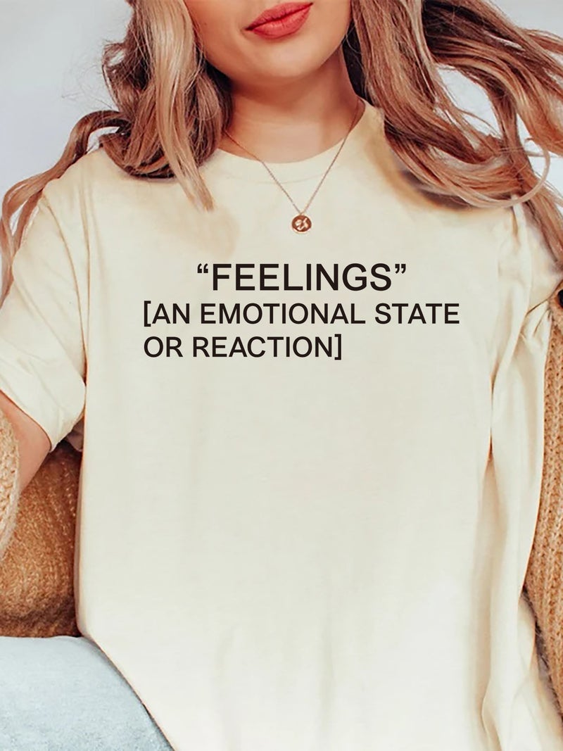 Foreign trade Independent Station Women's top Round Neck Slogan Printed Short-sleeved t-shirt - Image 1