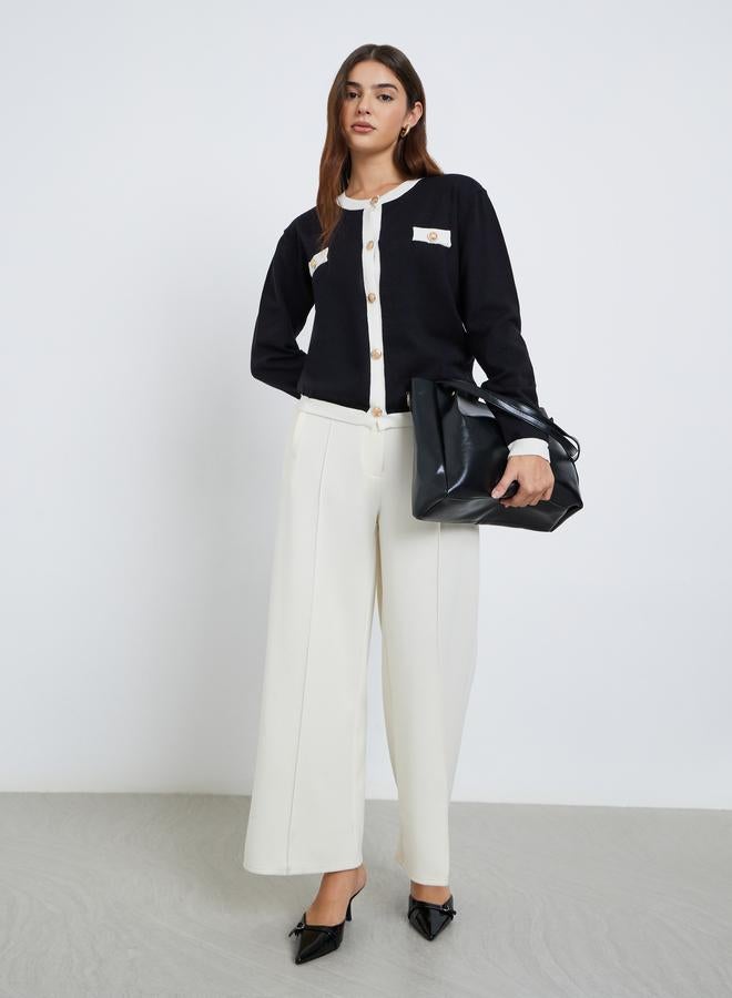 ستايلي كارديجان بقصة عادية مع تفاصيل مُتباينة - Image 2