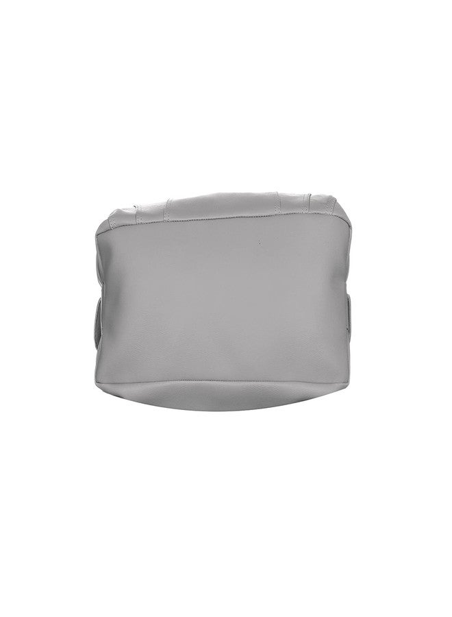 creeper Women's Handbag/Shoulder bag With 3 Zipper Pocket (Grey) - Image 5