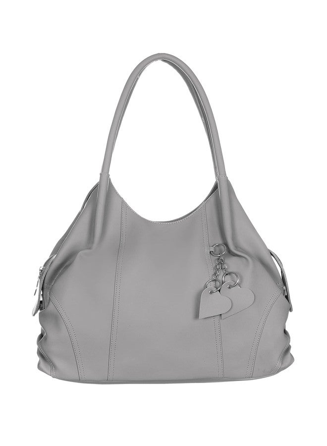 creeper Women's Handbag/Shoulder bag With 3 Zipper Pocket (Grey) - Image 1