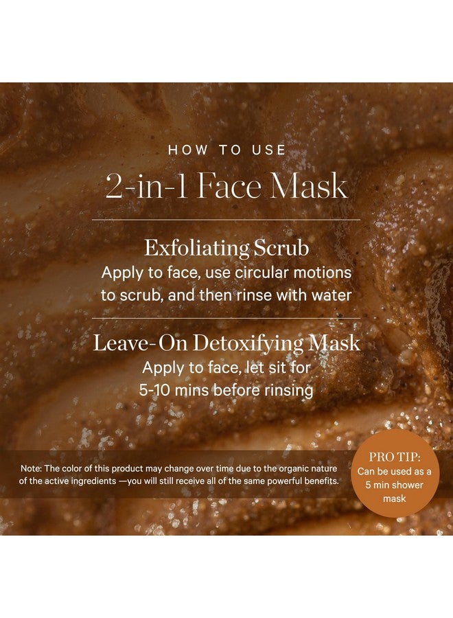 كورا أوجانيكس قناع كورا أورجانيكس للتفتيح والتقشير بالكركم، مقشر متعدد الاستخدامات للوجه، ملمع ومضيء، قناع تقشير للوجه عضوي معتمد، خالٍ من القسوة، 1.01 أونصة سائلة - Image 2