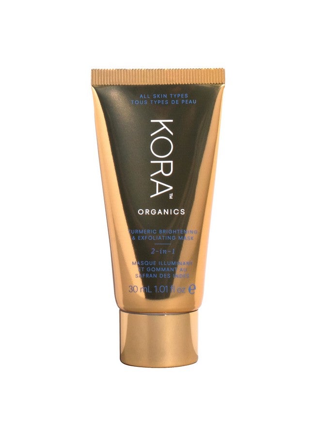 كورا أوجانيكس قناع كورا أورجانيكس للتفتيح والتقشير بالكركم، مقشر متعدد الاستخدامات للوجه، ملمع ومضيء، قناع تقشير للوجه عضوي معتمد، خالٍ من القسوة، 1.01 أونصة سائلة - Image 1