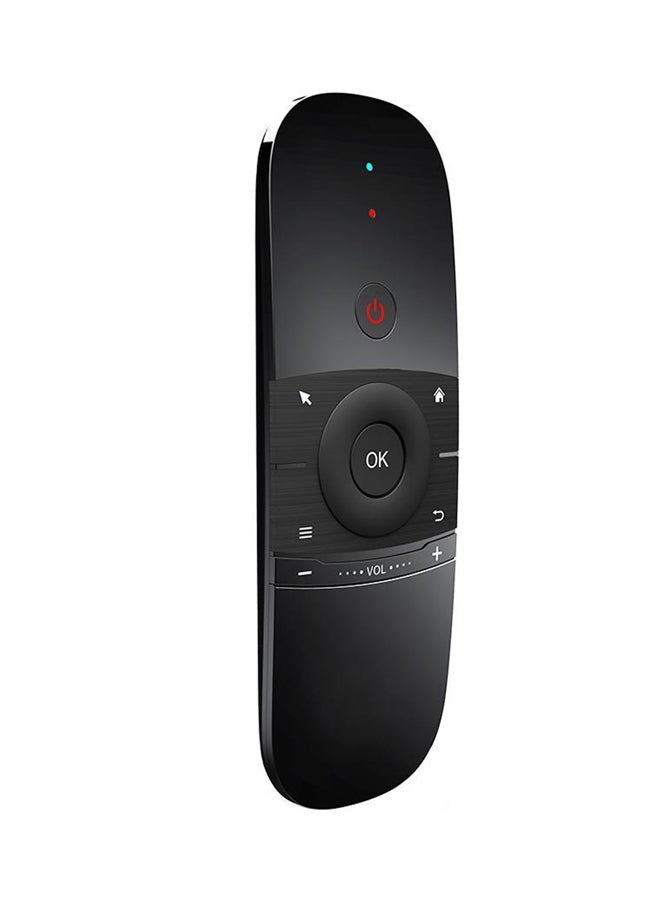 W1 Keyboard Mouse Wireless 2.4G Fly Air Mouse Dual Side IR Remote Control Black - Image 1