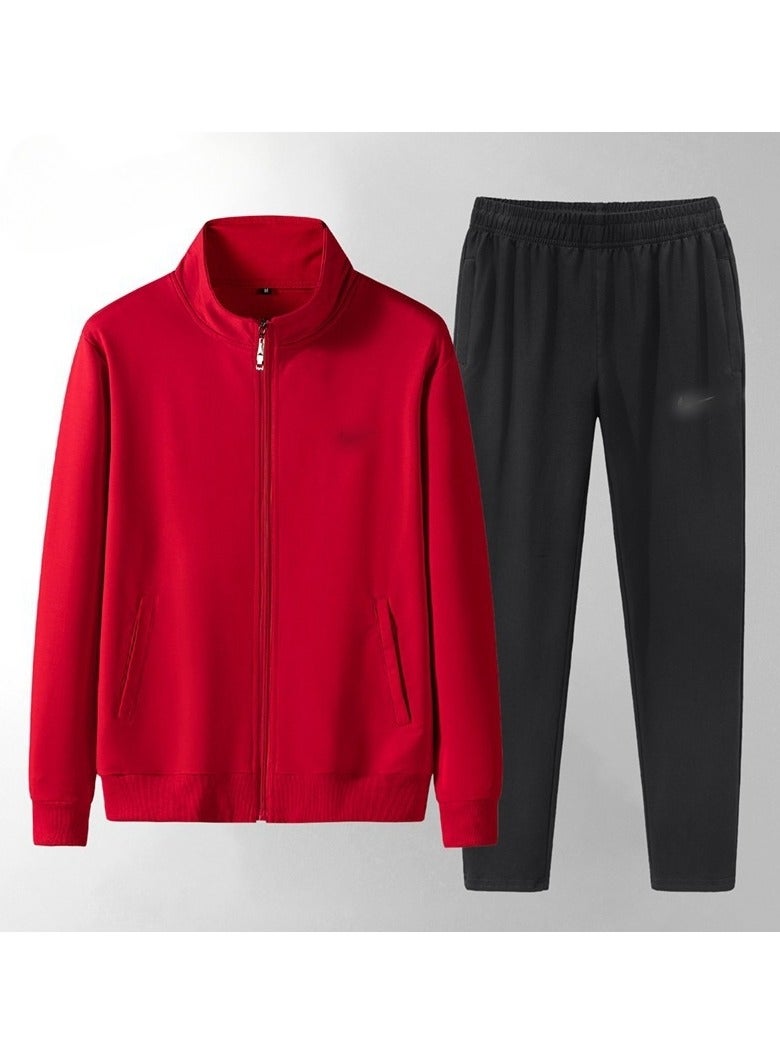 KUYING Men's Loose Sportswear And Sports Pants Two-Piece Set  - Image 1