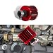 HAOBO 12mm Air Filter Intake Filter Breather Small Engine Air Filter Mini Universal Motor Cone Cold Clean Air Intake Filter Turbo Vent Breather Car Accessories Car Filter Cover for Car Motorcycle - Image 2