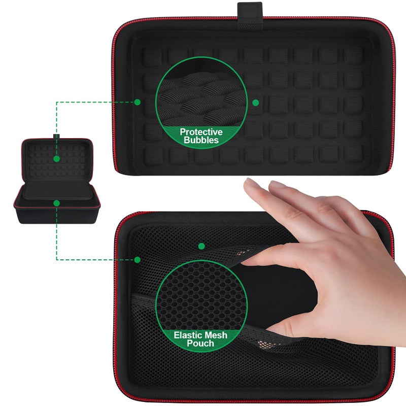 BOVKE Hard GPS Case for 6-7 Inch TomTom Sat Nav Go Advanced Professional 2nd generation Camper Max 2nd gen Classic 2nd Navigator Expert Discover 6200, Garmin DriveSmart 76 66, Dezl LGV 710 610, Black - Image 2