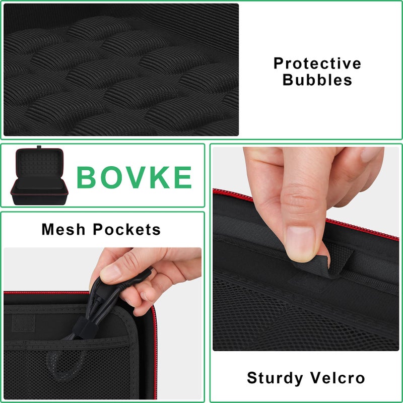 BOVKE Hard GPS Case for 6-7 Inch TomTom Sat Nav Go Advanced Professional 2nd generation Camper Max 2nd gen Classic 2nd Navigator Expert Discover 6200, Garmin DriveSmart 76 66, Dezl LGV 710 610, Black - Image 4