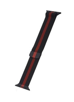 Replacement Stainless Steel Band For Apple Watch Series 3/2/1 Red/Black