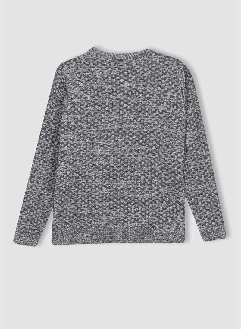 DeFacto Boy Crew Neck Long Sleeve Tricot Pullover